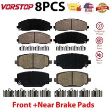 Front & Rear Ceramic Brake Pads Fit Town & Country Dodge Grand Caravan Journey