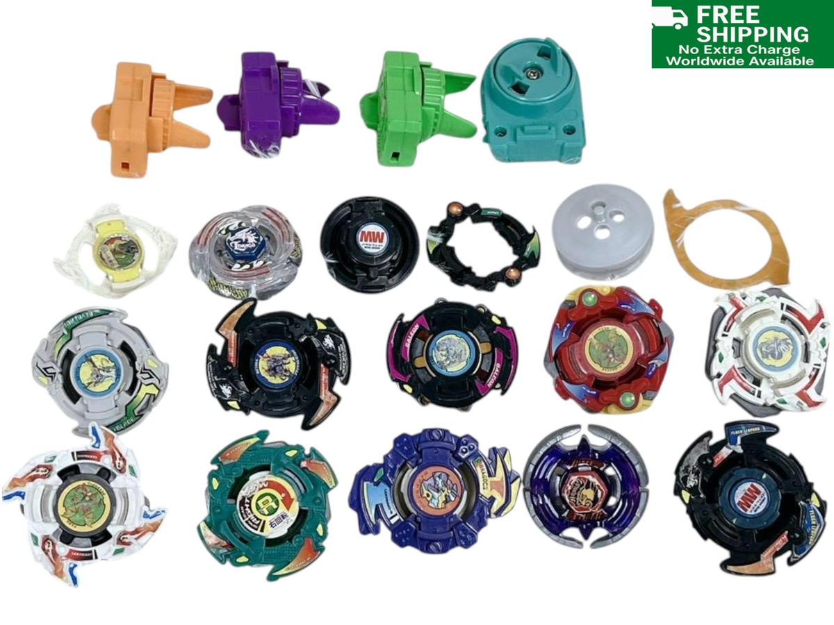 Beyblade Lot 12+ Tops Launchers Burst Spin Takara First Generation Vintage  Rare
