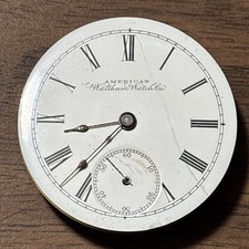 1898 Waltham Model 1883 Grade No. 1 7J 18s Pocket Watch Movement For Repair