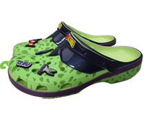 Crocs Dragon Ball Z Cell Classic Clogs Mens Sz 10 Green Slip on Shoes