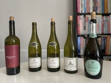 5x 75cl Empty Wine Bottles with Original Cork, Trully-Chablis-Macon V-Vitelli P