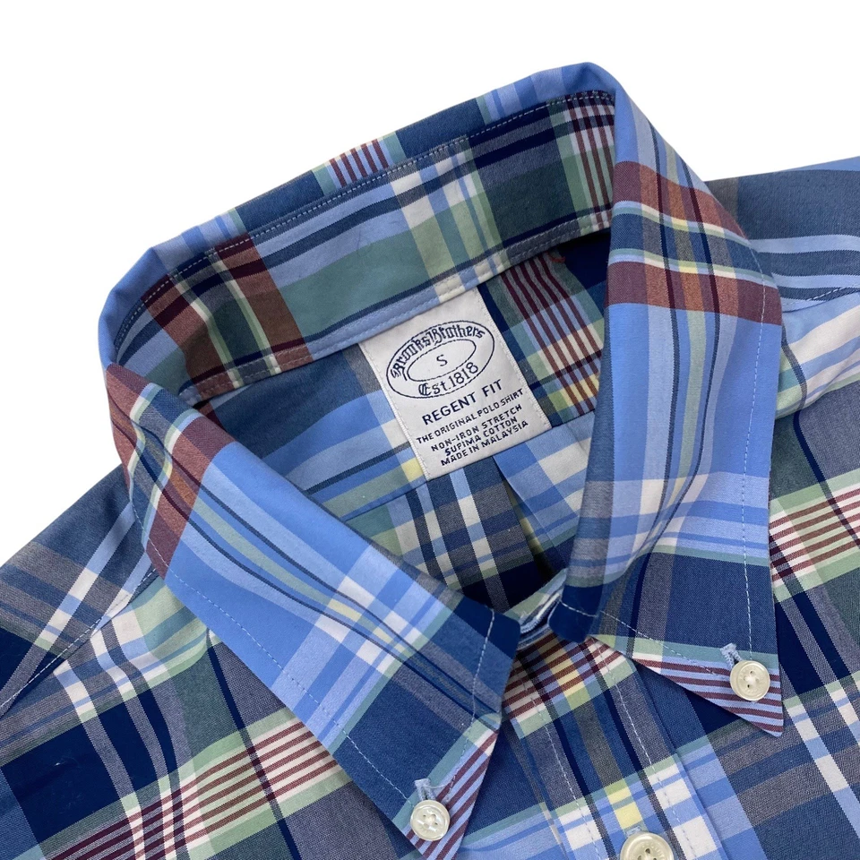 Camisa social masculina Brooks Brothers Regent elástica sem ferro P - Imagem 3 de 3