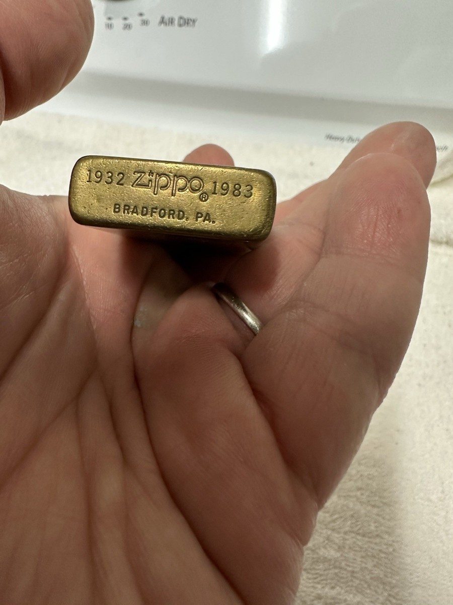 1932-1983 Solid Brass Zippo Lighter - Commemorative 1932-1983