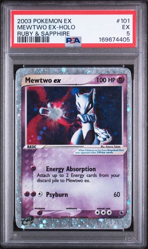 Mewtwo ex graded PSA 5 for sale on eBay