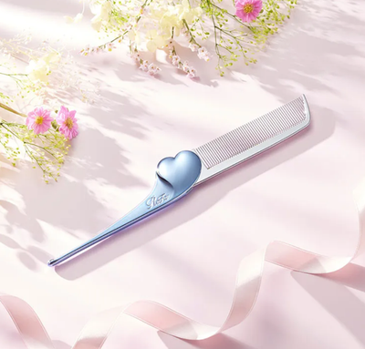 ReFa HEART COMB Aira Aqua blue Hair brush Compact  display picture 2