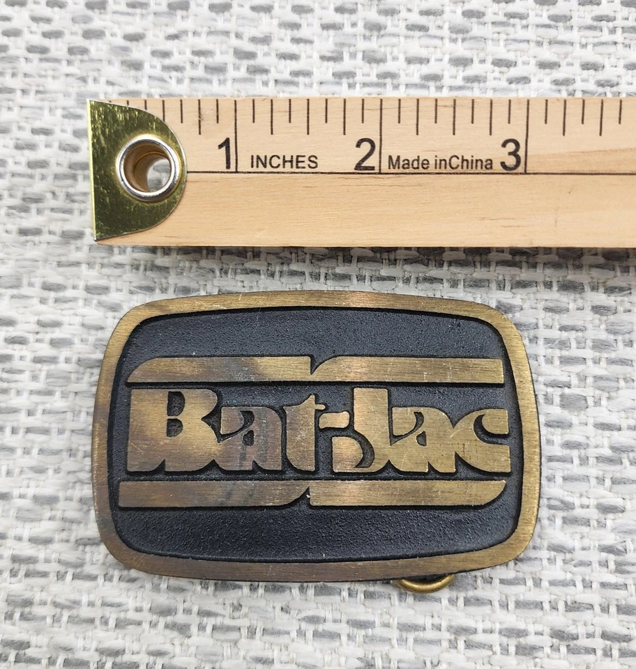 Hebilla de cinturón DynaBuckle vintage para hombre de latón macizo logotipo Brit-Bac hecho en EE. UU. Foto 2 de 4
