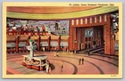 Postcard Cincinnati OH Lobby of Union Railroad Terminal