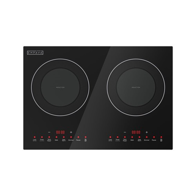 #ad Double Dual Induction Cooktop 2 Burner Shatter proof Flat Glass Top 18 Leve... $275.62