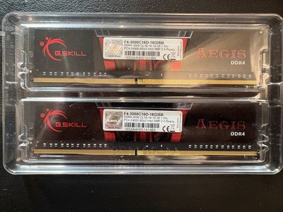 G.Skill Aegis 16GB (2x8GB) RAM DDR4 3000MHz F4-3000C16D-16GISB