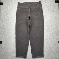 Vintage 90s Levi's 560 Black Jeans 38x30 Loose Tapered Made in USA Faded