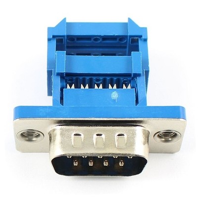 1pcs D-SUB 9 pin 9P male IDC type adapter connector for cable DB9 #jg