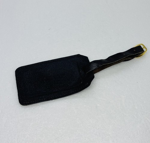 Alfani Leather Luggage Tag Black 4.5” Travel Accessories 35