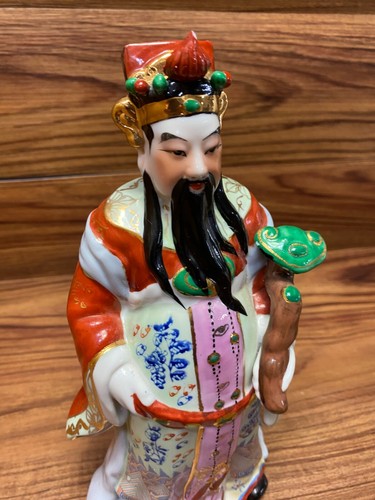 Vtg 3 Chinese Sanxing God Porcelain Figurines 3 Star Wise Men Fu Lu Shou - Picture 17 of 24