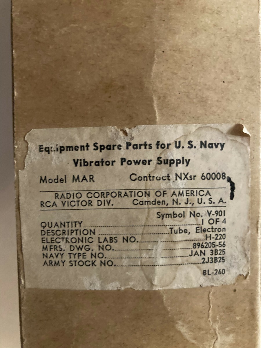 NEUF GE 5654W GE5654 mise à niveau de tube à vide électronique durable