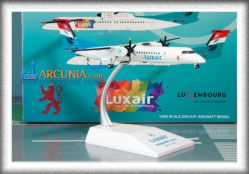 JC Wings 1:200 Luxair Bombardier DHC-8Q-400 "LX-LQI" XX20168 - Imagen 6 de 6