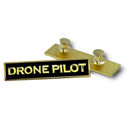 Prendedor de barra de elogio negro DRONE PILOT policía gobierno bienes raíces comerciales - Imagen 2 de 2