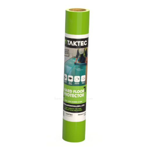 Taktec Hard Surface Flooring Protection Film 600mm x 50m Roll DIY Painting Build