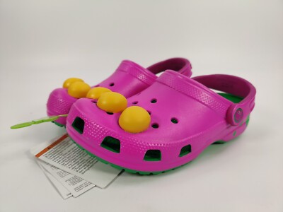 Crocs Barney Classic Clogs Kids Size J4 Shoes I Love You You Love Me