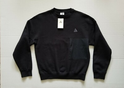 Nike Nikelab ACG Fleece Crewneck Sweater CV0681 010 Men's Size XS | eBay