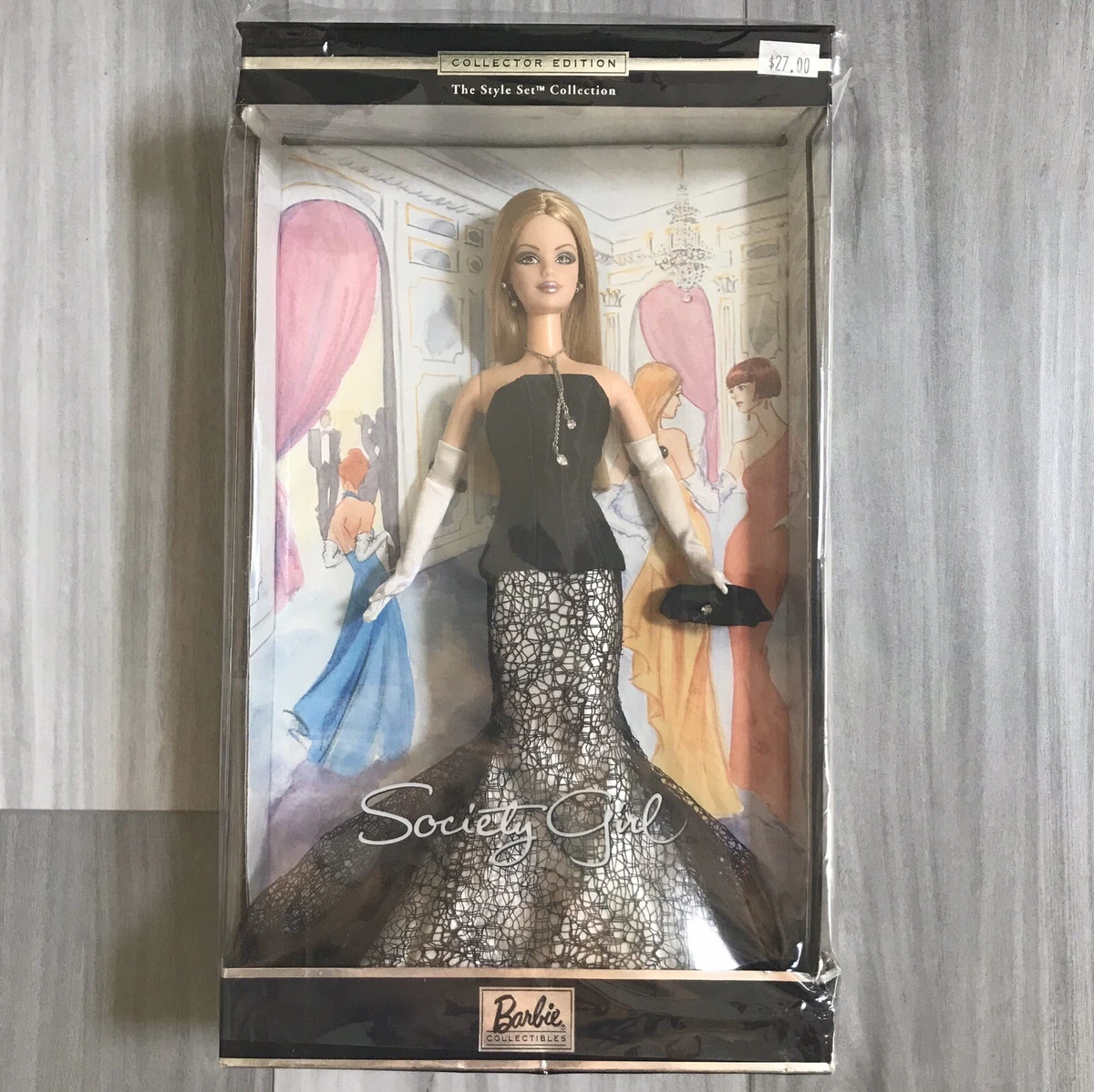 2001 Collector Edition Society Girl Barbie in Original Box Mattel #56203 Style