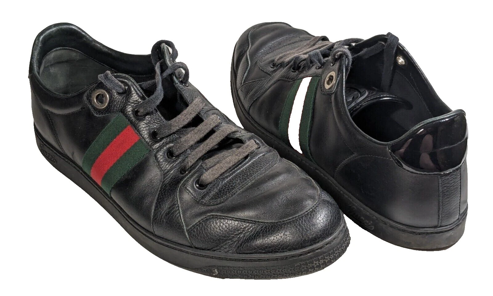 Zapatos Informales Con Rayas Negras Gucci para Hombres