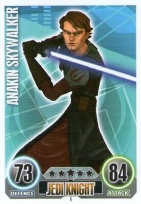 STAR WARS FORCE ATTAX SERIE 1 BASE / BASIC KARTEN 1 BIS 150 VON TOPPS