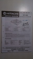 Hitachi ht-300 service manual original repair book