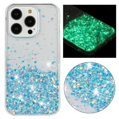 Fr iPhone 16 Pro Max 15 14 13 12 11 Sparkling Glitter Shockproof Slim Case Cover