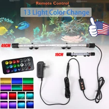 Underwater Aquarium LED Light Fish Tank RGB Submersible Lamp + Remote