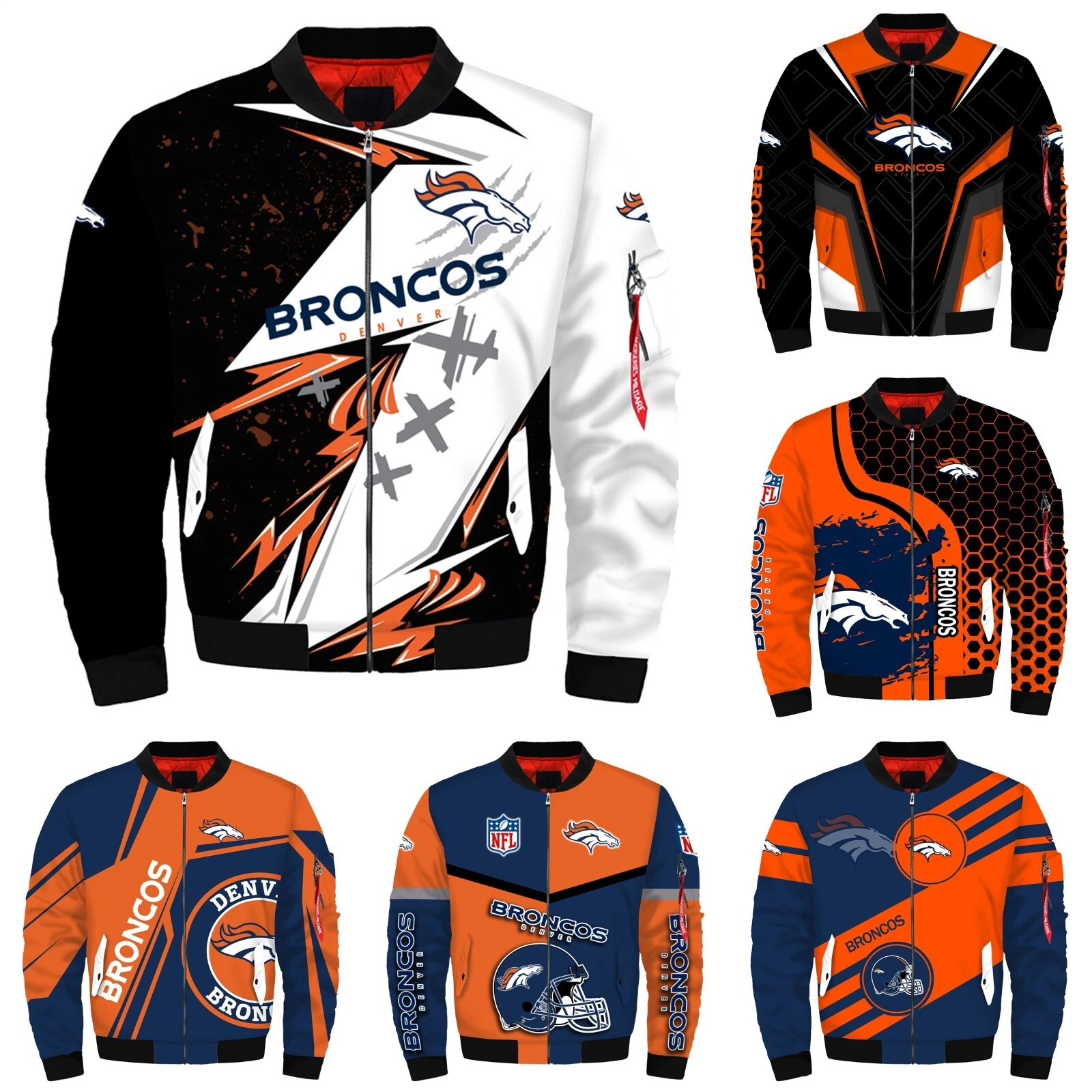 Denver Broncos Men's Flight Bomber Jacket