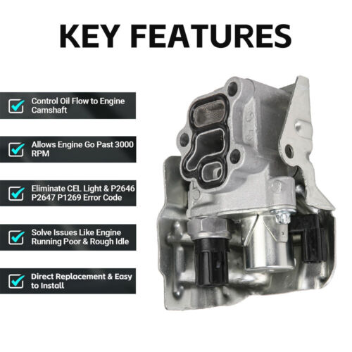 For Honda Vtec Solenoid Car 15815-RAA-A01 15810-RAA-A03 Gasket Spool Valve - Picture 2 of 12