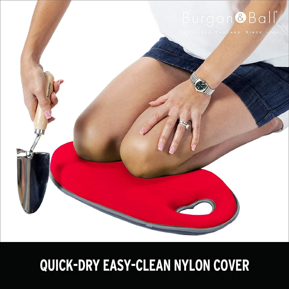 New NWT Kneelo Padded Knee Pad. Gray / Red. Soft Fabric Memory Foam Gardening - Image 4 of 4