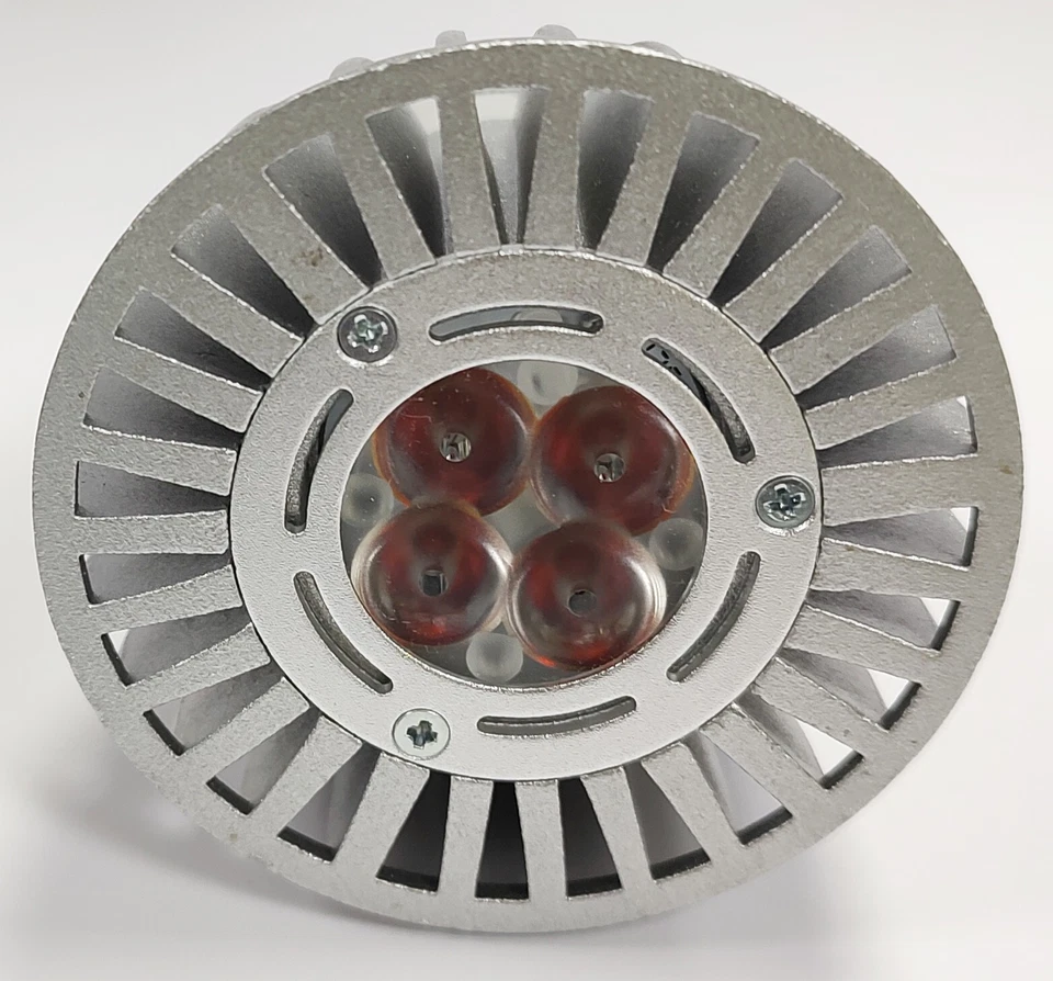 7.5W LED Long Barrel GU10 Amber Coloured Reflector Spot Light Bulbs Downlight - Image 2 of 3