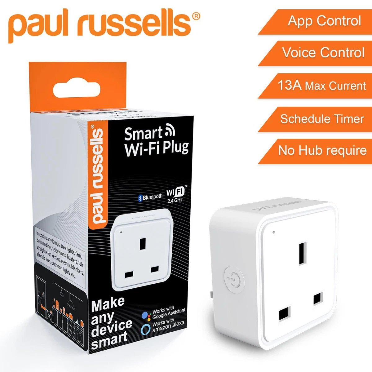 1/2/4 Pack Wifi Smart Plug 13A UK Socket APP Control works with Amazon  Alexa | eBay