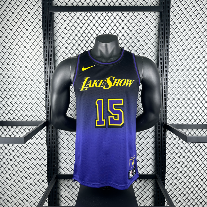 Los Angeles Lakers Austin Reaves Blue Jersey #15 - City Edition | eBay