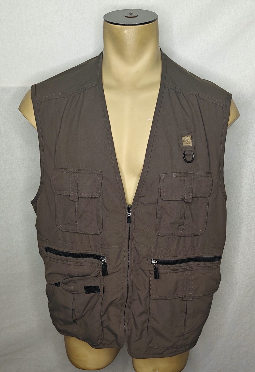 Mens Tilley Different Drummer brown utility safari fishing vest