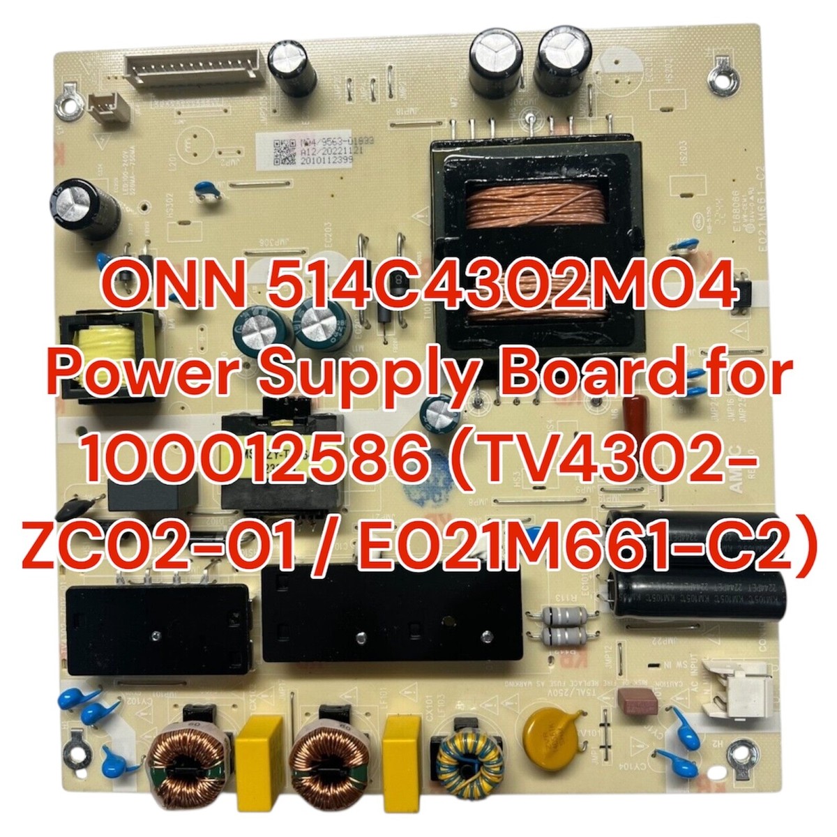 パナソニック　ポケットサイズTV ONN Model 100012585 Power Board E021M661-B2 (TV4302-ZC02-01