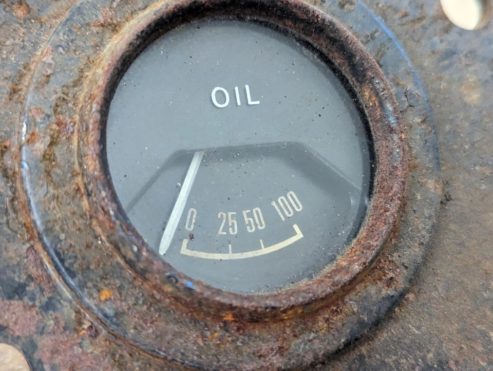 Medidor de presión de aceite Mercury Cougar 1967 1968 vintage raro OEM C7WF-10B978 Foto 2 de 4