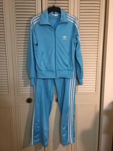 light blue adidas track pants