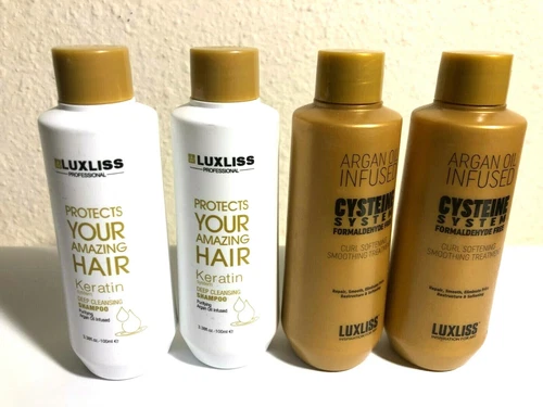 Cysteine Smooth Treatment CS100ML*2+KT100ML*2Straighten Hair Formaldehyde FREE