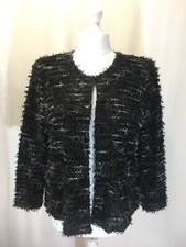 Women's Black, Short Length, Smart, Light Jacket. Uk 18. Venezia Brand.