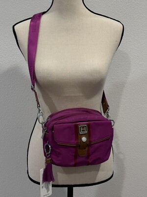 New Hedgren Casual Chic Crossbody Messenger Bag Vivid Viola HCCH07 9 x6 