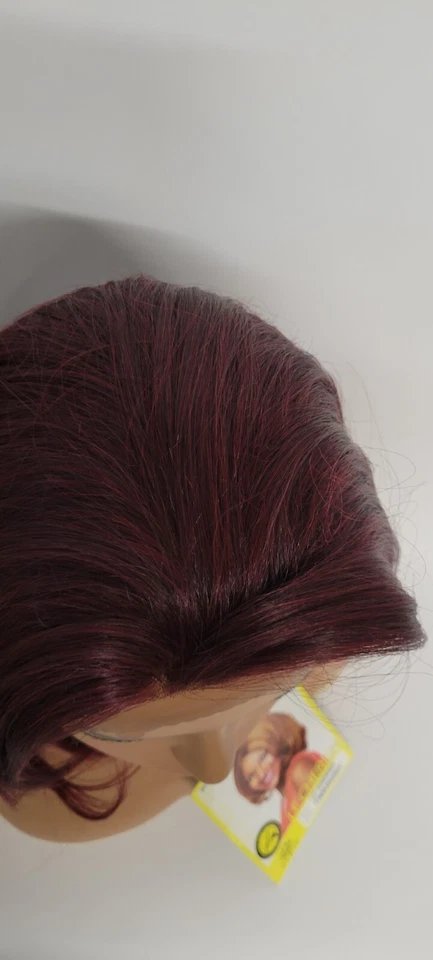 LACE FRONT SHOULDER LENGTH NATURAL WAVY END WIG BURGANDY -LF CHERISH/SEPIA NWT - Image 4 of 4
