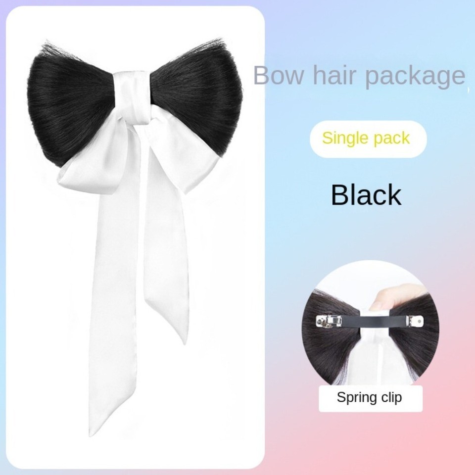 Spring Clip Ribbon Bow Hair Bag Lazy Scrunchie Ball Head Wig Bride eBay