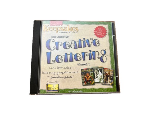 Keepsakes Scrapbook Magazine The Best Creative Lettering Vol 2, WIN/MAC CD 1999 