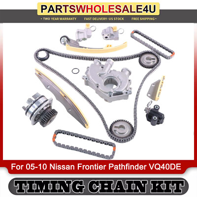 Timing Chain Kit Oil Water Pump for 05-09 Nissan Pathfinder 4.0L V6 DOHC VQ40DE