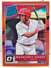 Magneuris Sierra 2017 Donruss Optic ORANGE Holo Prizm Refractor Rated RC #'d/199