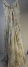 JENNY YOO COLLECTION SPRING FLORAL MILA PRINT CREME GREEN  DRESS USA SIZE 0