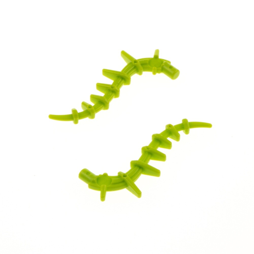 2X Lego Bionicle Plant Lime Light Green Vine Seagrass Tang Animal Tail Spike