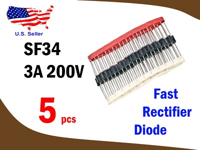 SF34 3A 200V Fast Rectifier (5 pcs) - Free & Fast shipping